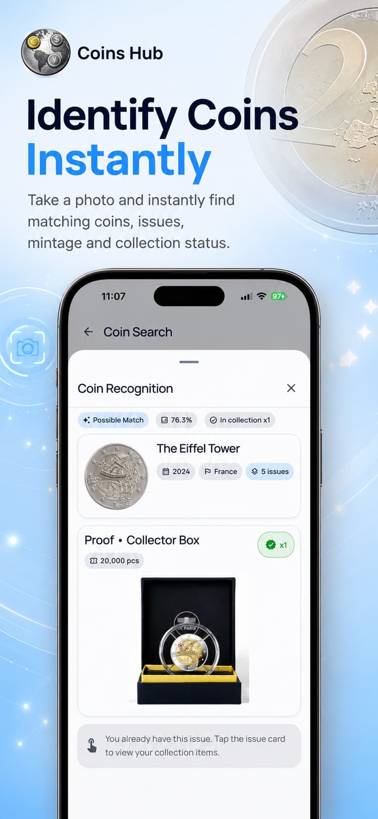 AI coin recognition