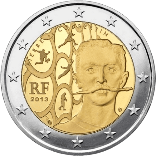France 2013 150th anniversary of the birth of Pierre de Coubertin, initiator of the revival of the Olympic Games and first president of the International Olympic Committee